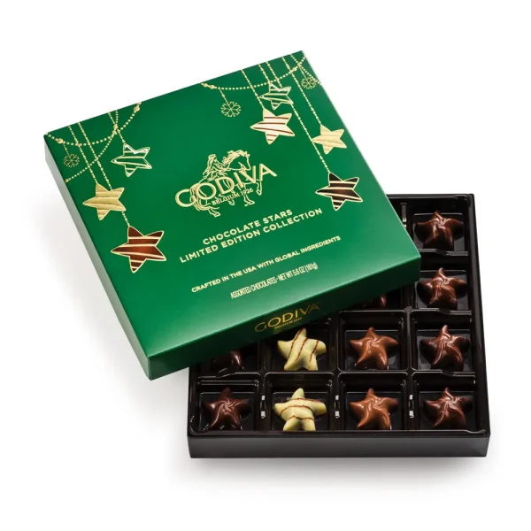 Assorted Holiday Stars Gift Box, 16pc.
