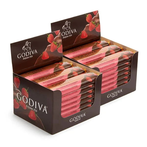 Milk Chocolate Strawberry Bar, Pack of 48, 1.5 oz each