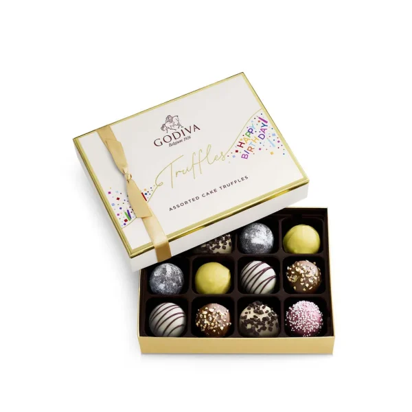 Happy Birthday Truffles Gift Box, 12pc.