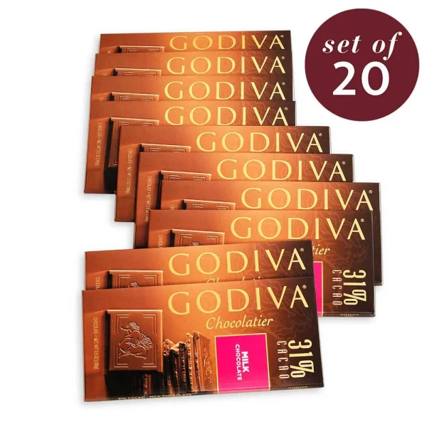 Large 31% Milk Chocolate Bar, Set of 20