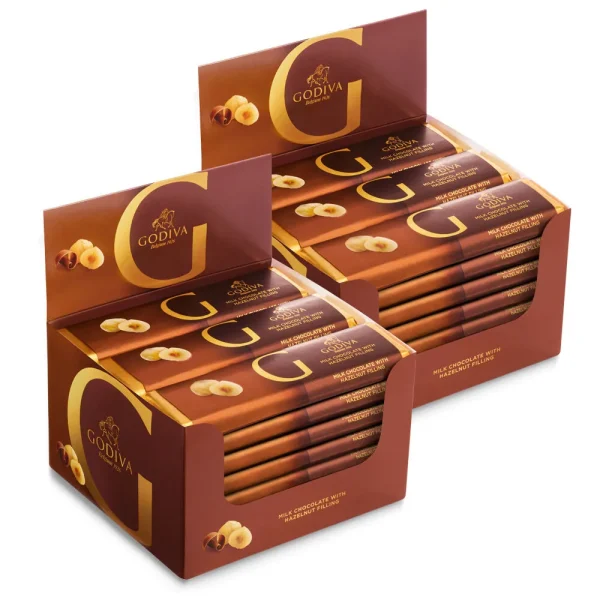 Milk Chocolate Hazelnut Bar, Set of 48, 1.5 oz each