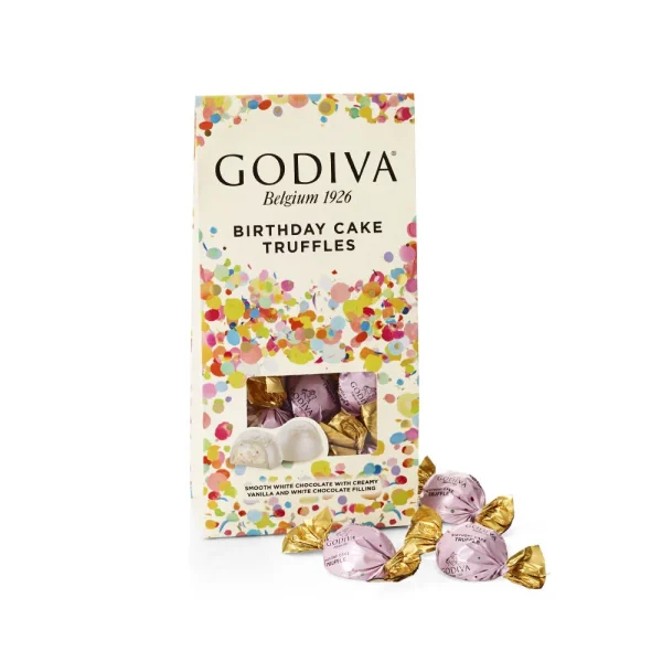 Happy Birthday Cake Truffles, Set of 6, 3.6 oz. each