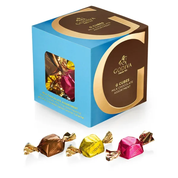 Milk Chocolate Assortment G Cube Box, 22 pcs.