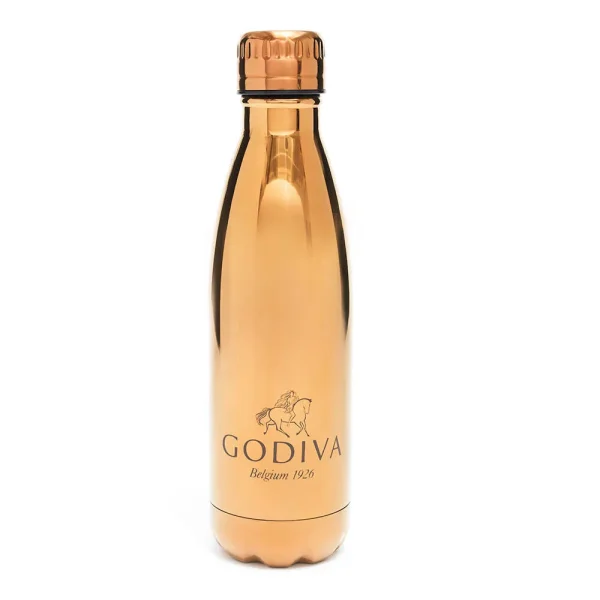 Godiva Gold Stainless Steel Water Bottle