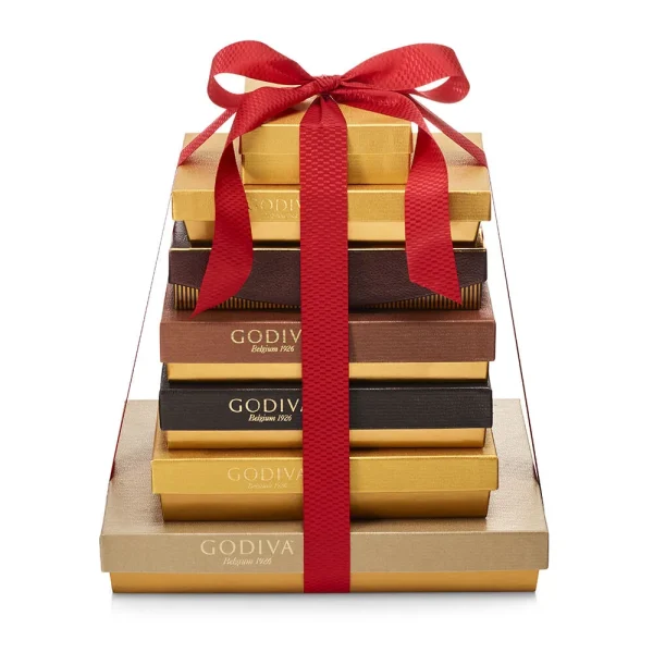 7-tier Decadent Dream Tower, Red Ribbon